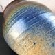 Blue-brown ceramic vase