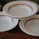 5 assiettes creuses céramique