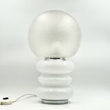 Large Murano Glass Table Lamp with Ice Crystal Effect, 1960s