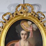 Important Pastel “The Girl with the Canary”, 19th century French school