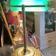Notary desk lamp, banker, tilting green opaline library
