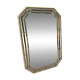 Octagonal Wall Mirror with Faceted Stained Glass Rim from Schöninger, 1970s