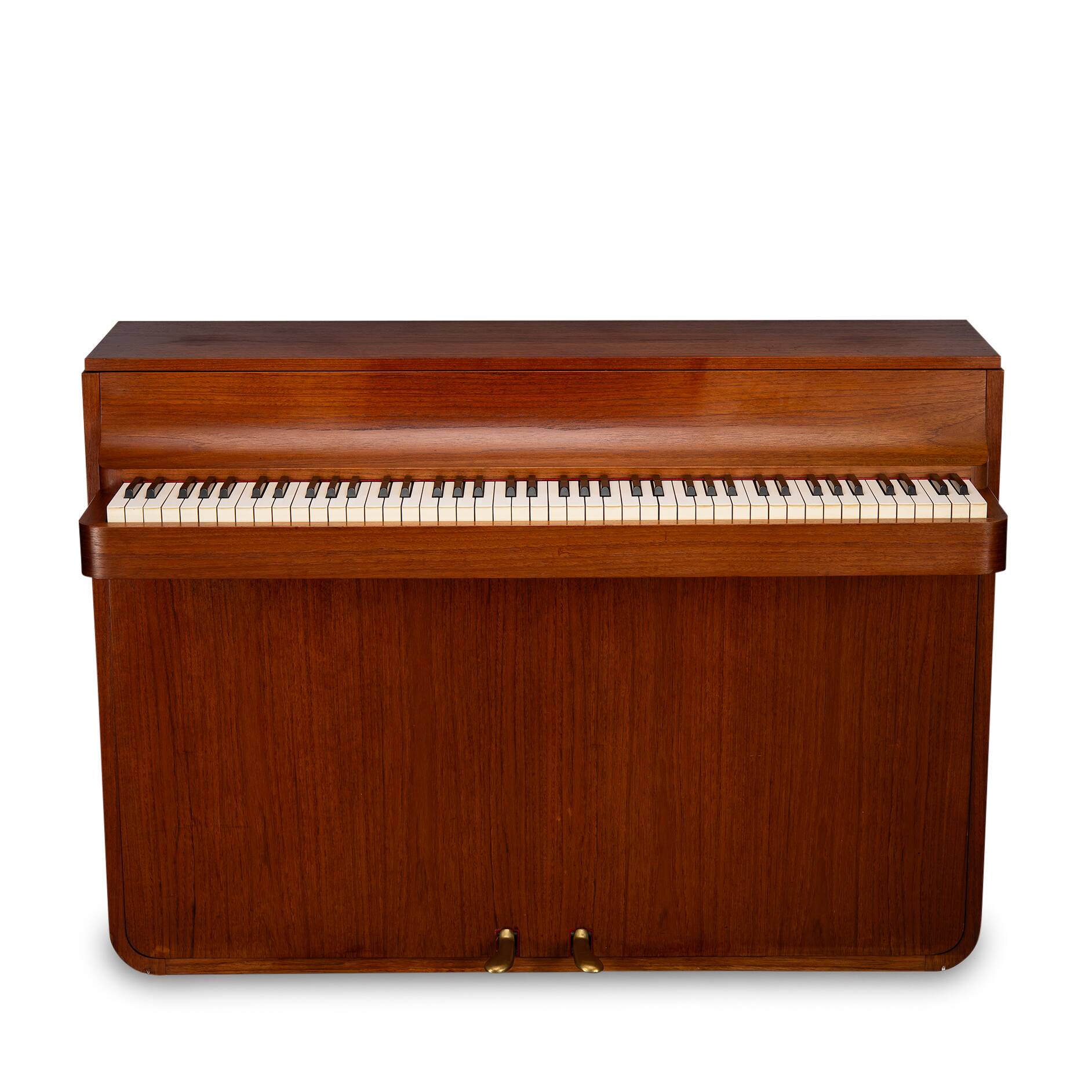 Danish Design Teak Pianette by Louis Zwicki, 1950s