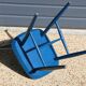 2 blue Tapiovaara style chairs