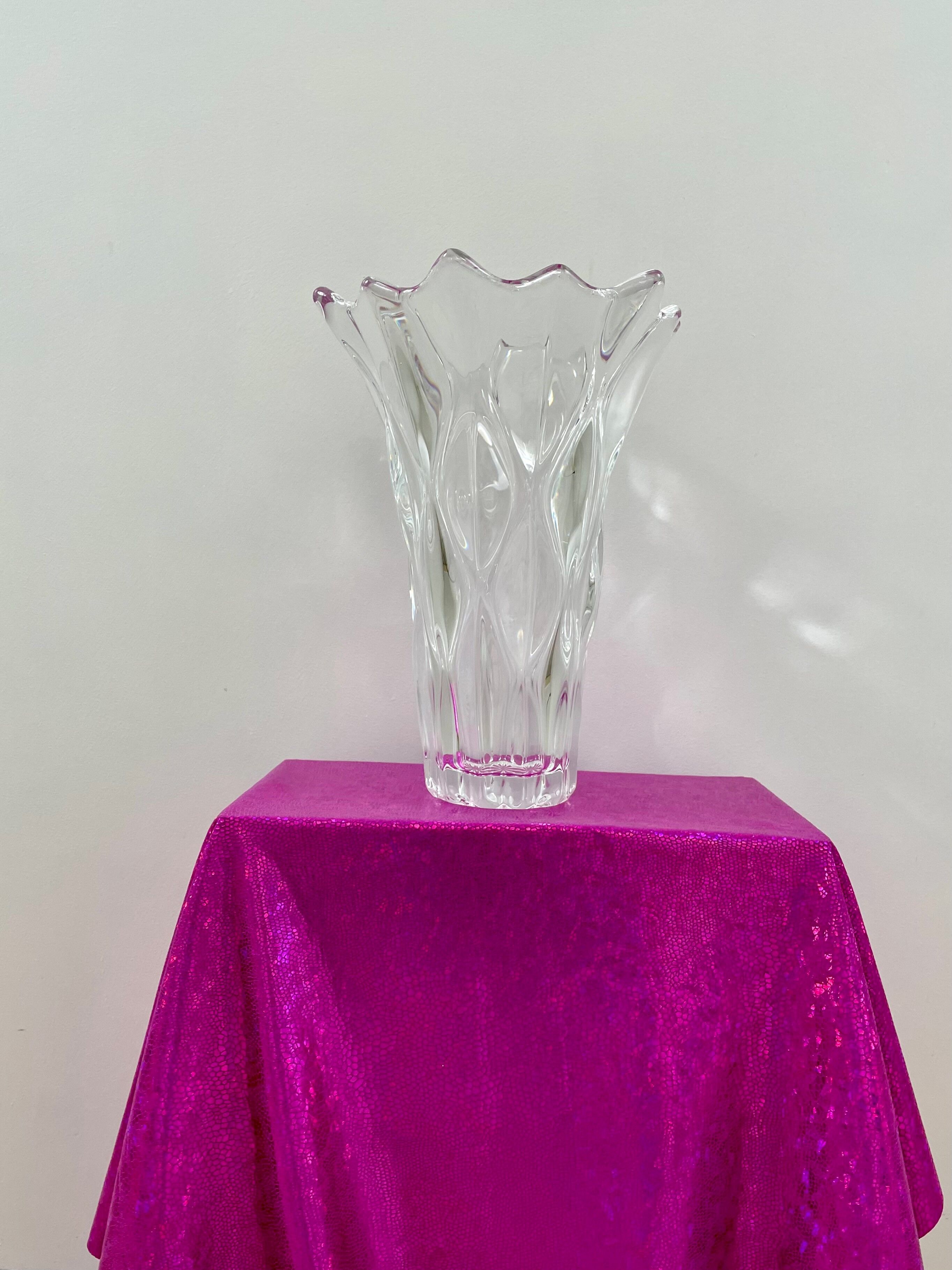 Glass vase made in France 70's