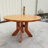 Extendable pine dining table 1970