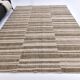 Tapis kilim Saffran en laine crème