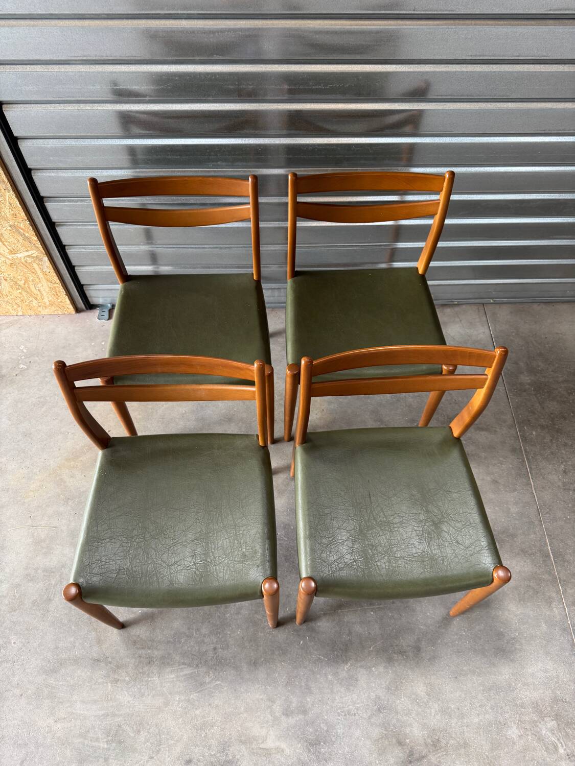 4 Scandinavian style chairs from the 1970s