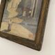 Oil on canvas under glass, Italy, early 20th century