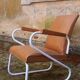 60s armchair with tubular legs, Ronéo style