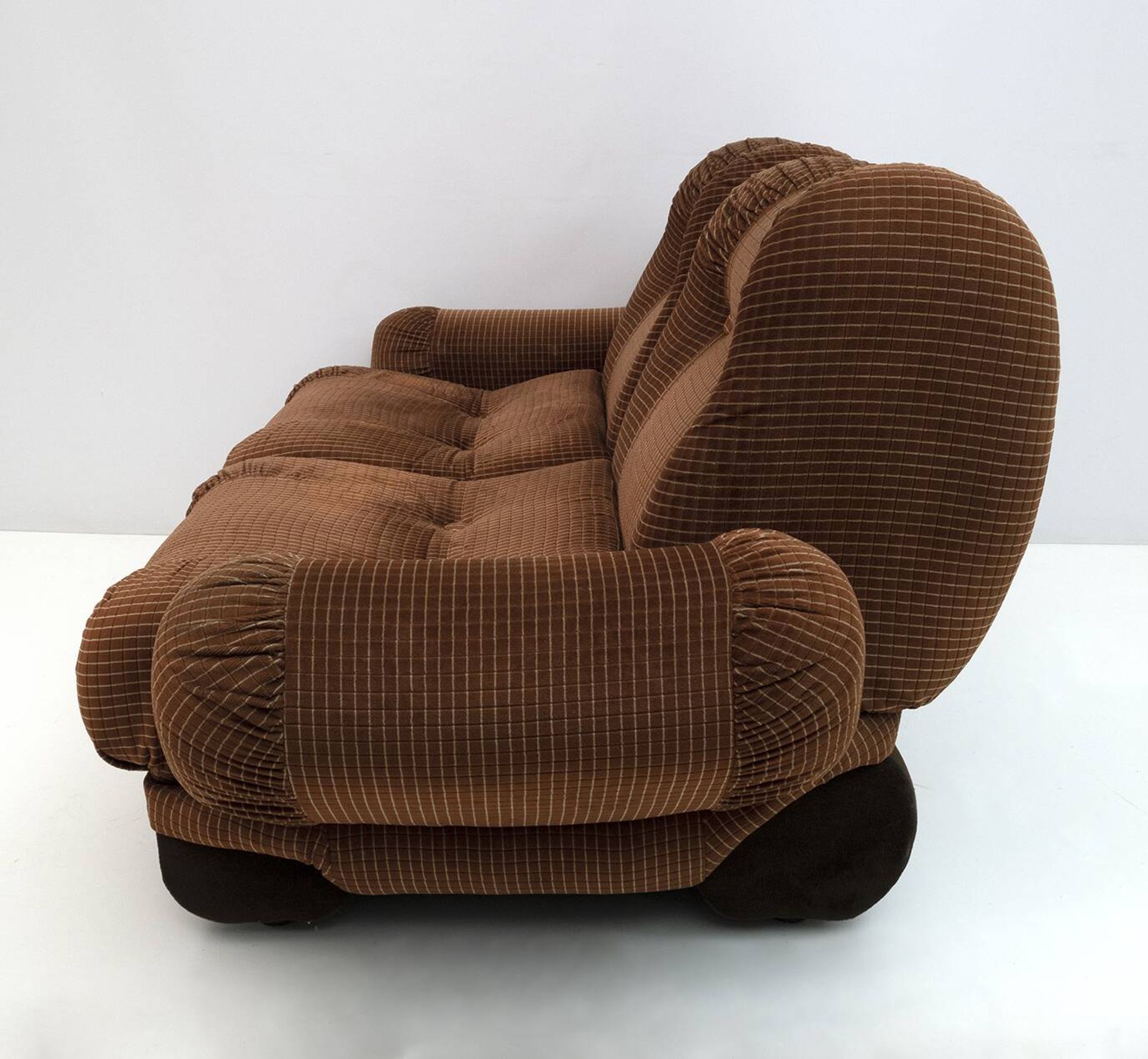 Canapé modulaire en velours italien Space Age, années 1970
