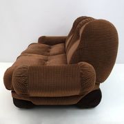 Canapé modulaire en velours italien Space Age, années 1970