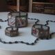 Jewelry box showcase trundle glass and brass 50s/60s
