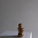 Primitive bud vase candle holder | 1970s