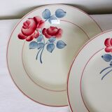 4 vintage dinner plates from the HBCM factory