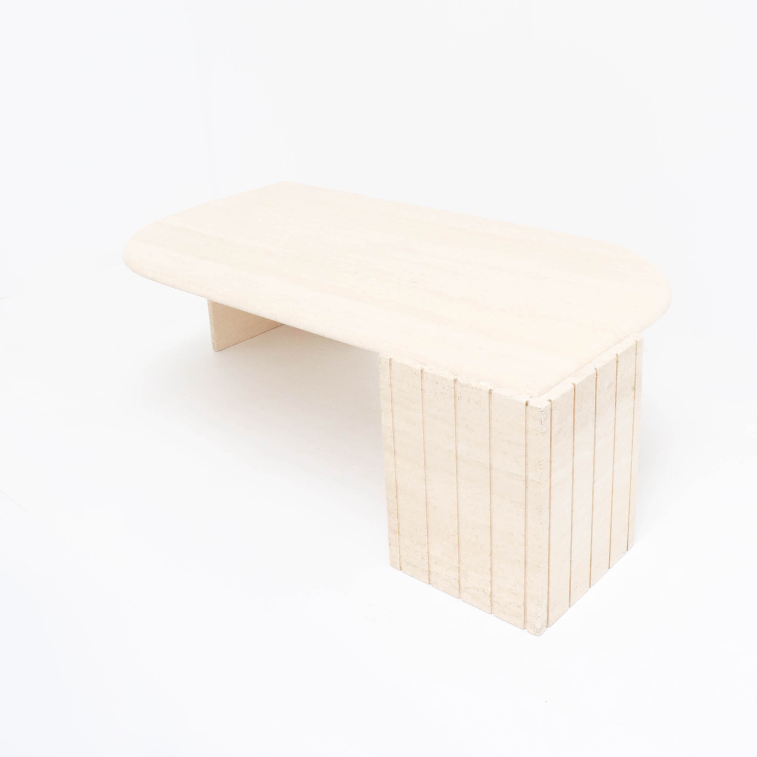 Vintage Italian Travertine Coffee Table