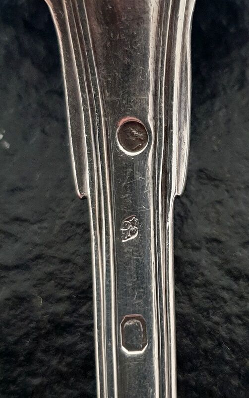 Solid silver table spoon - Old man hallmark 1st title (1819-1838) - Master Goldsmith : Fran