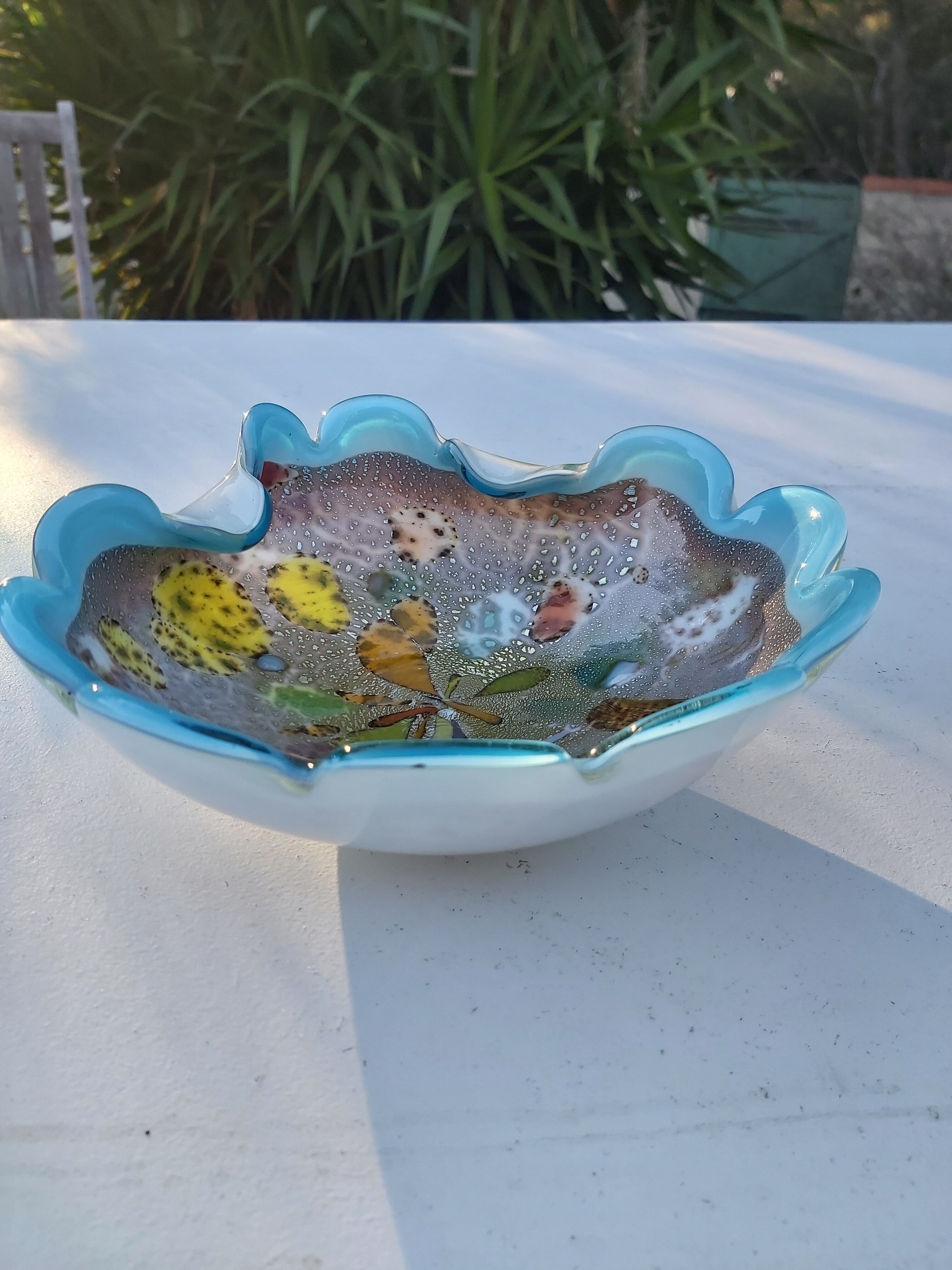 Empty Murano vintage glass pocket