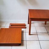 Pair of vintage coffee tables by Brodrene Andersen, Denmark 1960s