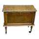 Bar vintage Louis XV sur roulettes en bois des années 60