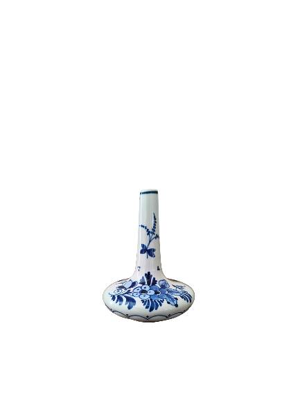 Petit vase / flacon de larmes en Delft bleu