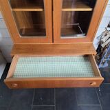 vintage 1960s bookcase/dresser with built-in chest of drawers