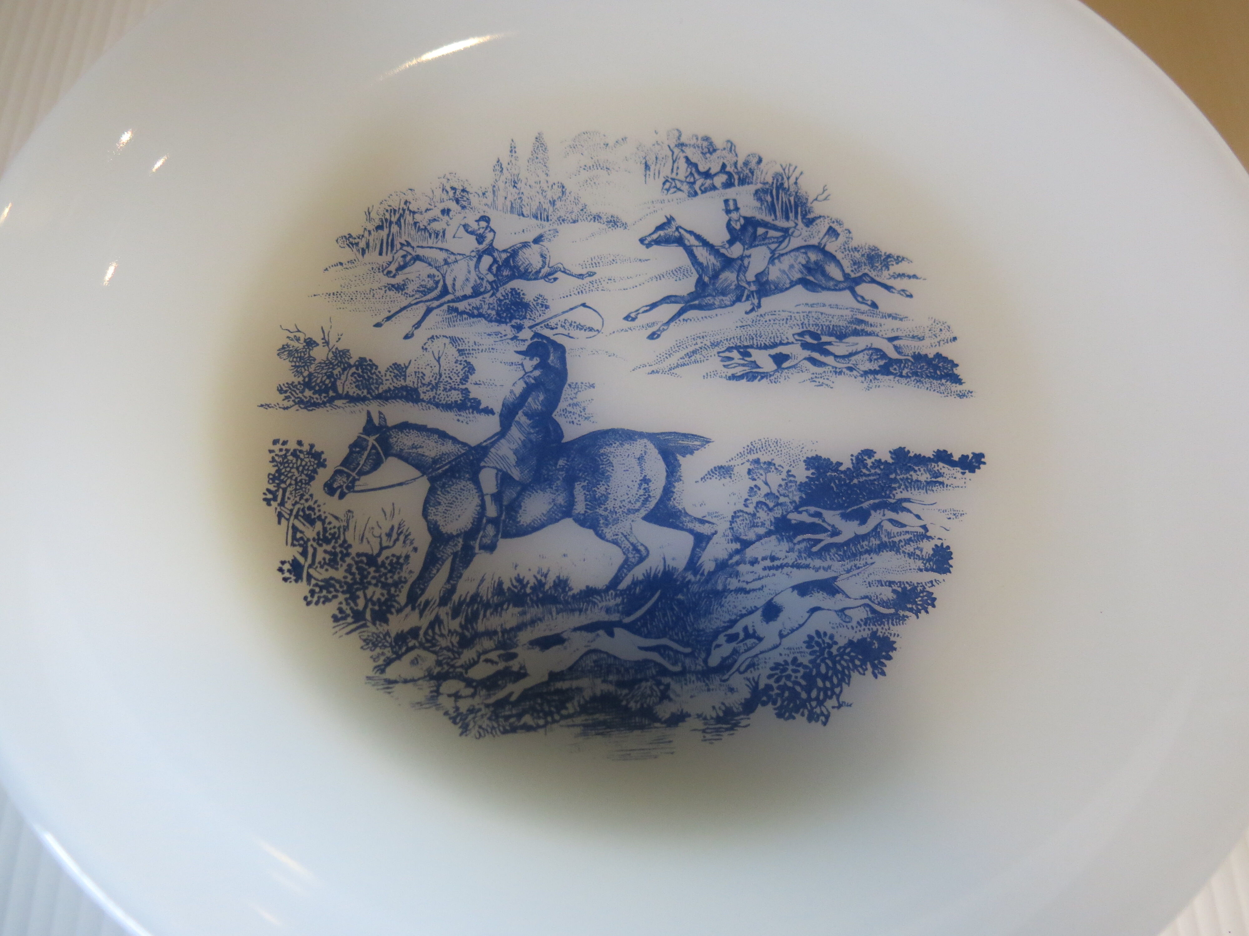 6 hollow plates from Arcopal in good condition