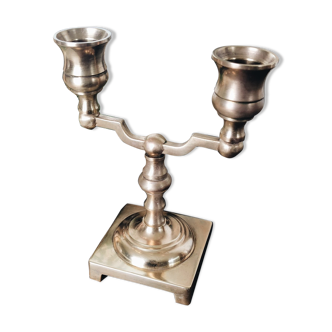 Chandelier - Bougeoir 2 feux en laiton
