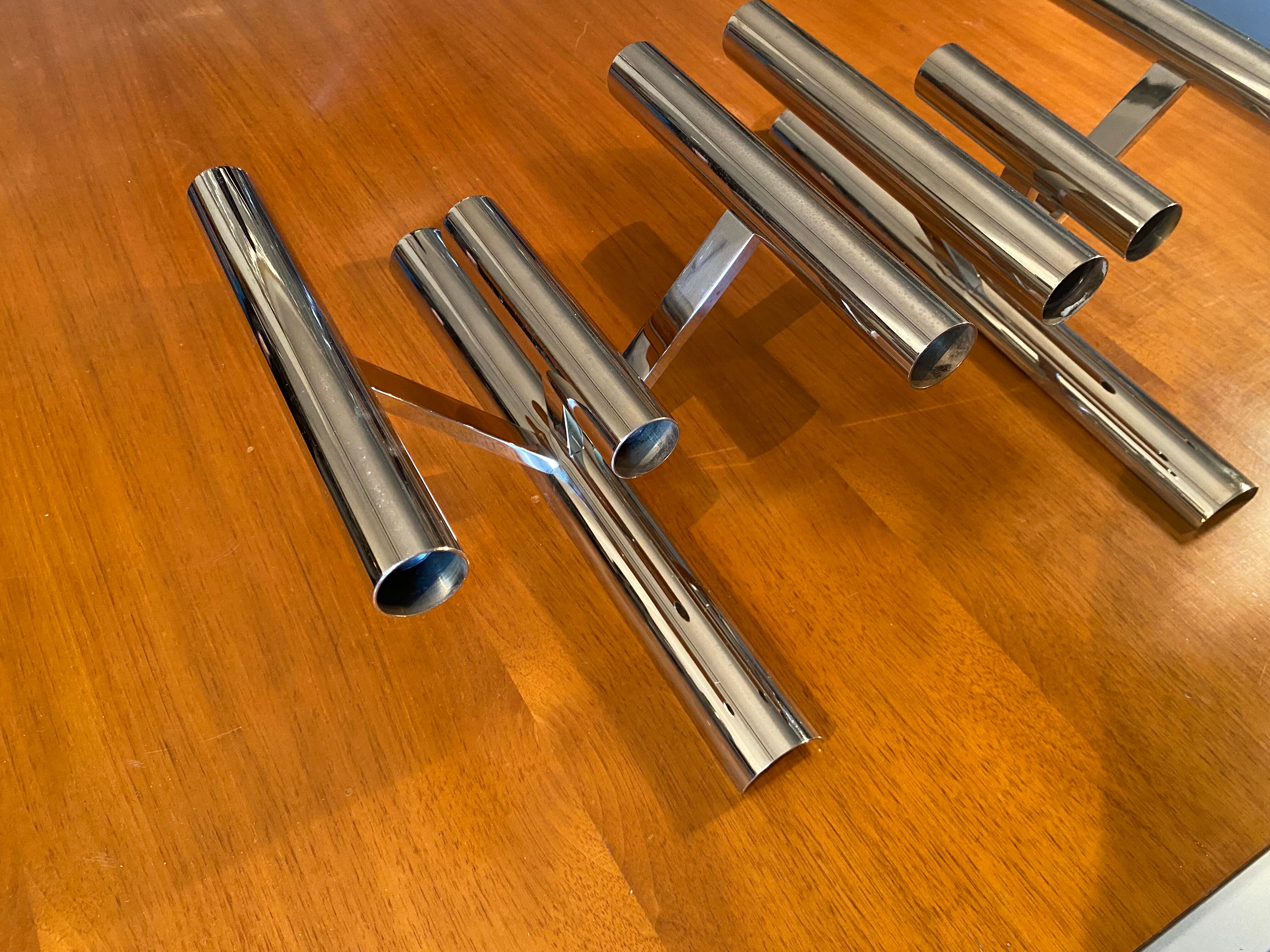 Pair of wall lamps 6 fires from Sciolari 1970