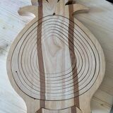 Wooden fruit cutting