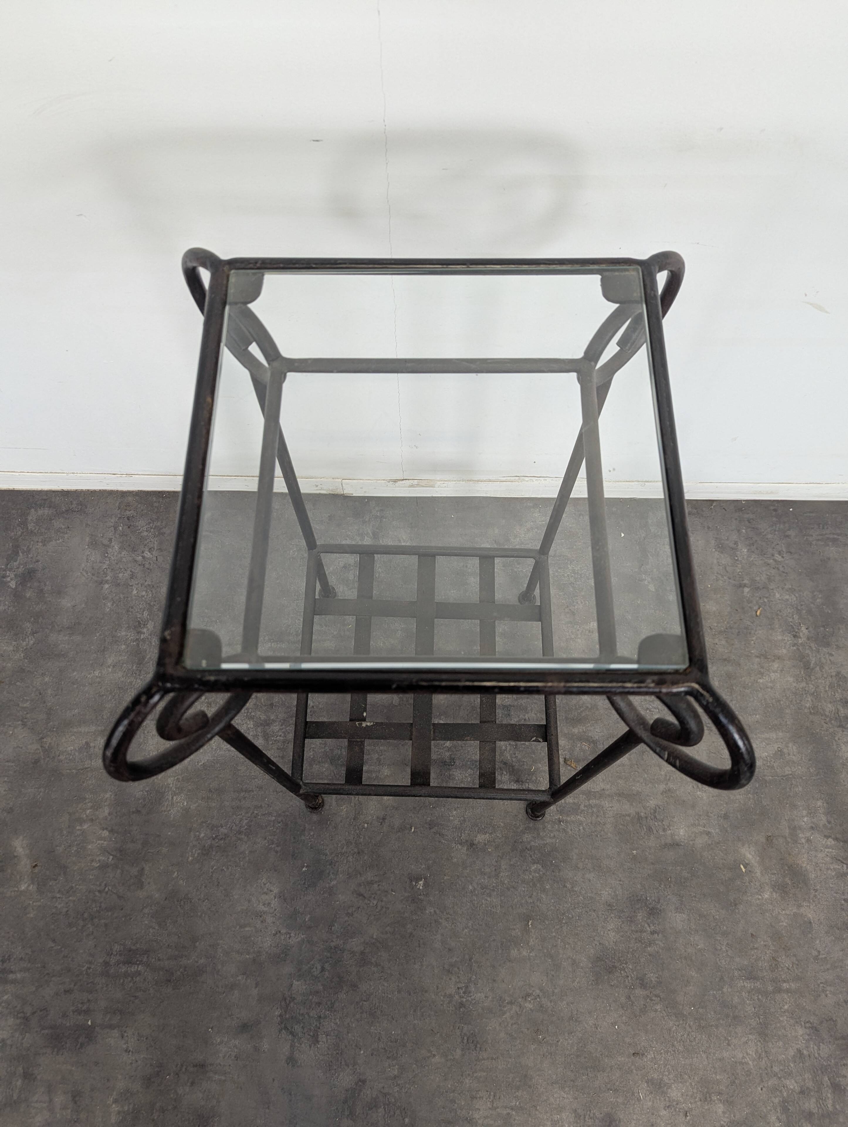 Wrought iron stool