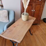 Wood and wrought iron console