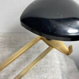 1960s wall-mounted coat rack with 3 hooks