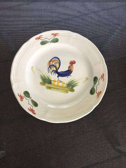 Assiette de decoration manufacture francaise