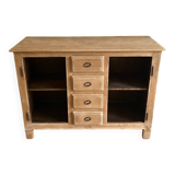 Raw wood sideboard