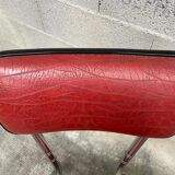 Pair of mid-century kitchen chairs Imitation leather