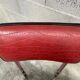 Pair of mid-century kitchen chairs Imitation leather