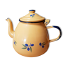 Yellow enamelled vintage teapot