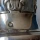 Pair of solid silver and crystal salt cellars