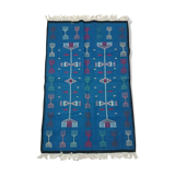 105x155cm blue carpet