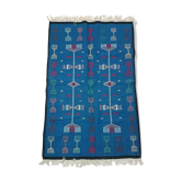 Tapis bleu 105x155cm
