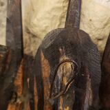 7 weekly African masks in carved wood