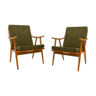 Pair of armchairs by Antonín Šuman for Ton, 1960 Czechoslovakia