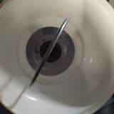 vintage opaline suspension Italy 1970 Rolly system