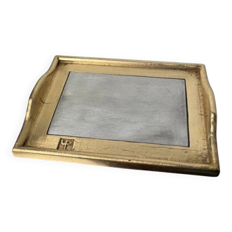 Brutalist pocket emptier by David Marshall, bronze and aluminium, Spain, 1980s