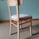 Chaises bistrot rayures beiges