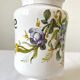 Apothecary pot Rhubarbe signed Lallier earthenware of art of Moustiers