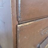 Antique wooden drawer unit filing cabinet