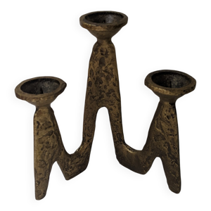 bougeoir en bronze doré