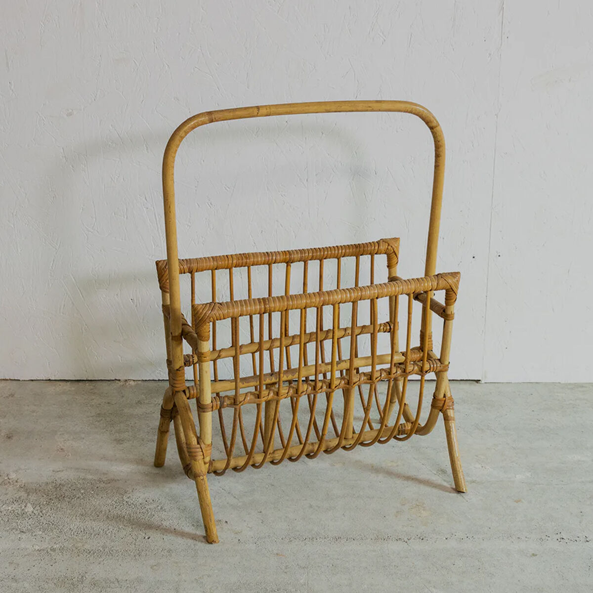 MAKE ROOM FOR OUR RATTAN MAGAZINE RACKS